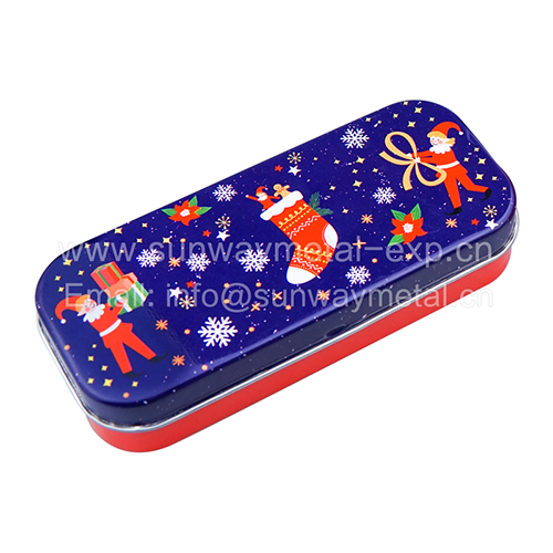  rectangle tin/Christmas gift tin