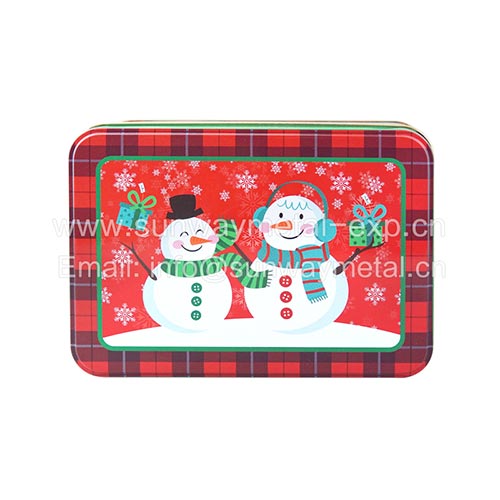  rectangle tin/Christmas gift tin