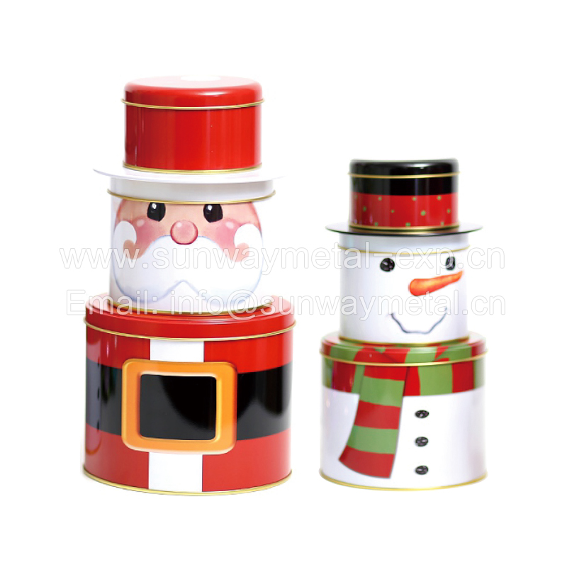  Santa tin/ Christmas gift tin